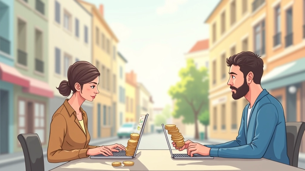 Illustration conceptuelle comparant les salaires nominaux et réels